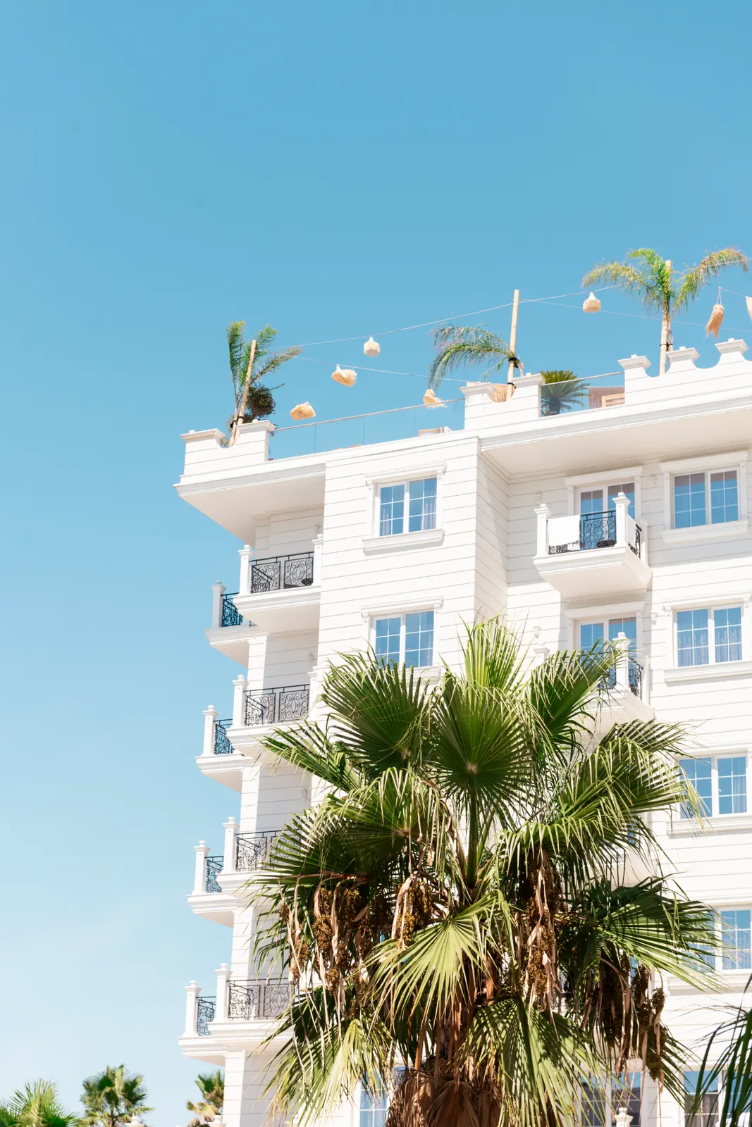 Außenansicht des Amelia Mare Hotels an der Adriaküste